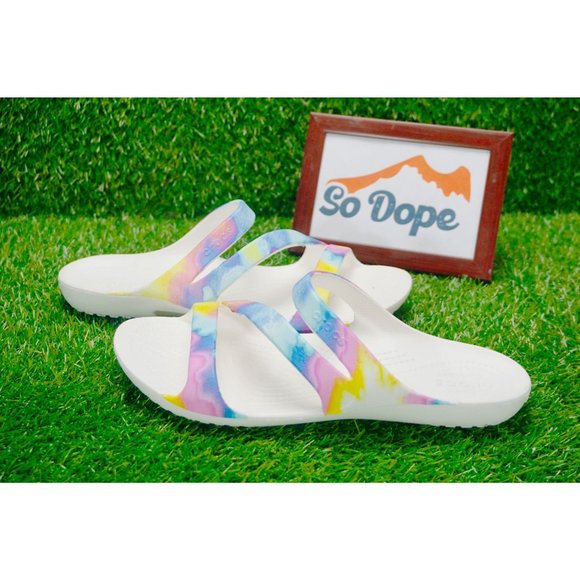 CROCS Shoes Crocs Rainbow Stripes Sandals Womens Poshmark